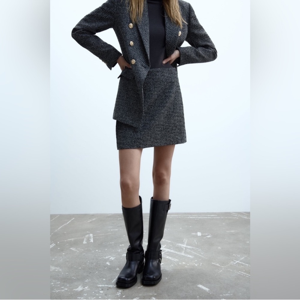 Zara Tweed Mini Skirt